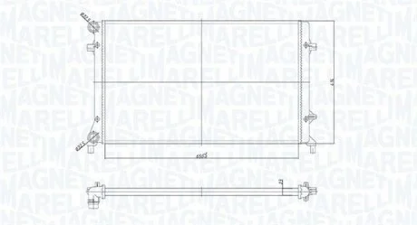 Радіатор, охолодження двигуна MAGNETI MARELLI BM853