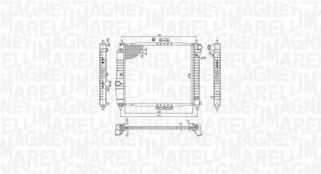 Радіатор, охолодження двигуна MAGNETI MARELLI BM891 (фото 1)