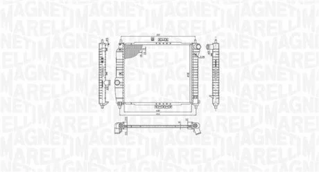 Радіатор DAEWOO KALOS 1.2-1.4 [350213891000] MAGNETI MARELLI BM891