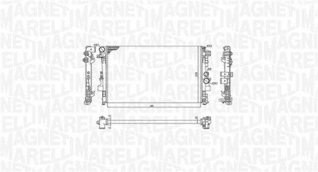 Радіатор MERCEDES VIANO 3.0-3.2-2.0/2.2 [350213955000] MAGNETI MARELLI BM955 (фото 1)