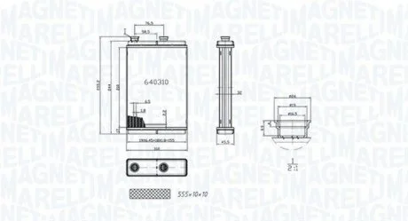 Радіатор пічка MAGNETI MARELLI BR065