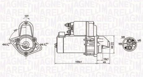 Стартер ASTRA H TwinTop (A04 MAGNETI MARELLI MQS1257
