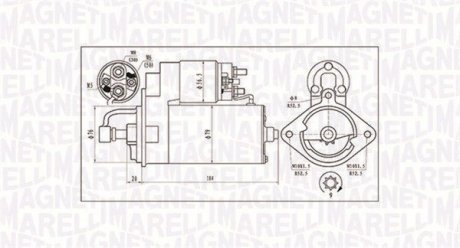 BMW Стартер E34/E36/E38/E39 2,5D MAGNETI MARELLI MQS984 (фото 1)