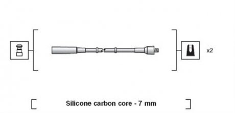 Дроти запалення, набір MAGNETI MARELLI MSK1197 (фото 1)
