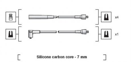Дроти запалення, набір MAGNETI MARELLI MSK1249