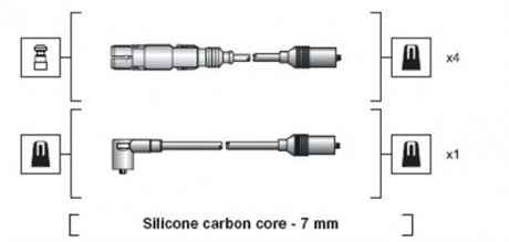 Высоковольтные провода AUDI A4 VW PASSAT MAGNETI MARELLI MSK1270