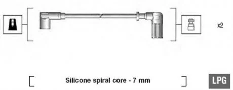 Дроти запалення, набір MAGNETI MARELLI MSK606