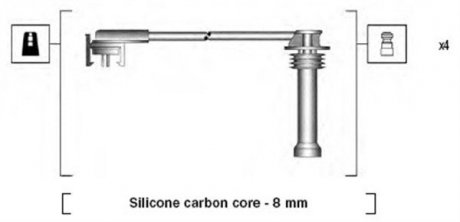 Дроти запалення, набір MAGNETI MARELLI MSK773