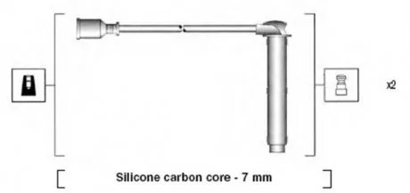 Фото 1 - дроти запалення, набір MAGNETI MARELLI MSK828 Дроти запалення, набір MAGNETI MARELLI MSK828 (фото 1)