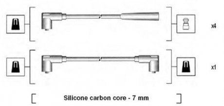 Дроти запалення, набір MAGNETI MARELLI MSK837