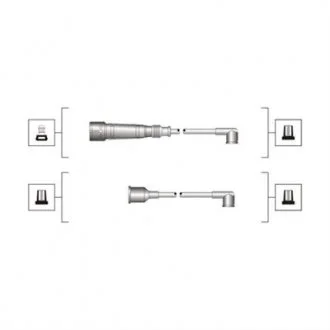 Комплект проводов зажигания MAGNETI MARELLI MSQ0023