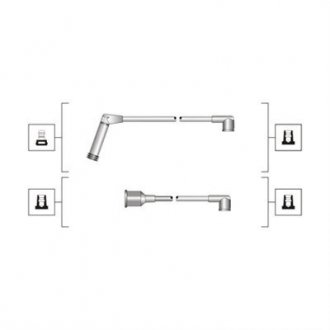 Дроти запалювання MAGNETI MARELLI MSQ0058