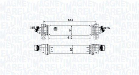 Радіатор наддуву MAGNETI MARELLI MST497