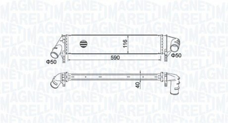 Радіатор наддуву MAGNETI MARELLI MST526