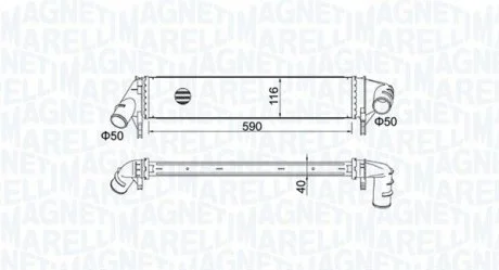 Радіатор наддуву MAGNETI MARELLI MST526