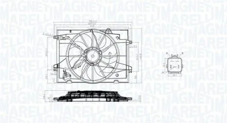 Вентилятор радіатора MAGNETI MARELLI MTC784AX