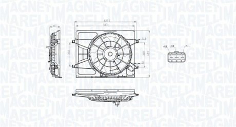 Вентилятор радіатора MAGNETI MARELLI MTC793AX (фото 1)