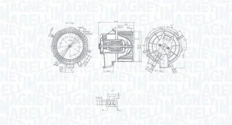 Вентилятор салона MAGNETI MARELLI MTE236AX