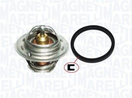 FORD Термостат с прокладкой t-82C Fiesta V 01-, Focus II 04-, Mazda 2 03- MAGNETI MARELLI TE0032