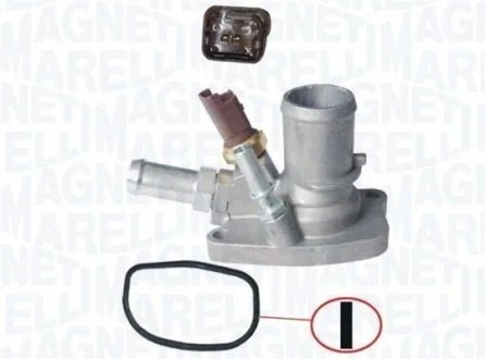 FIAT Термостат с прокладкой 88°C Doblo 1.4, Grande Punto 1.2-1.4, Idea 1.4 05- MAGNETI MARELLI TE0046
