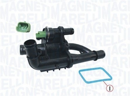 CITROEN Термостат с корпусом Berlingo 1,6HDI 05-, FORD 1,4-1,6TDCI 04-, FIAT. MAGNETI MARELLI TE0195