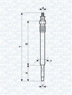 Свічка розжарювання MAGNETI MARELLI UC18A