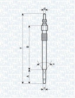 Свічка розжарювання MAGNETI MARELLI UC42A