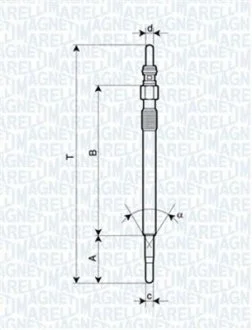 Свічка розжарювання MAGNETI MARELLI UY4A