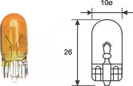 ЛАМПА - WY5W MAGNETI MARELLI WY5W 12V