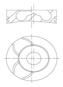 Поршень MAHLE / KNECHT 0010100 (фото 1)
