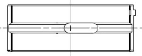 Вкладиш колінвалу (+0,50, 2 втулки-половинки) MAHLE / KNECHT 001HL21956050