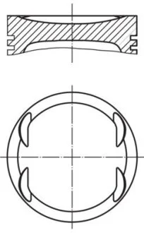 Поршень двигуна Mercedes-Benz MAHLE / KNECHT 001PI00175000