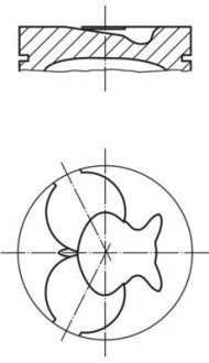 Поршня 89.0 +0.50mm OM601-602 MAHLE / KNECHT 0022402