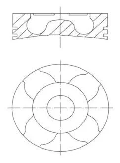 Поршень MAHLE / KNECHT 0100404