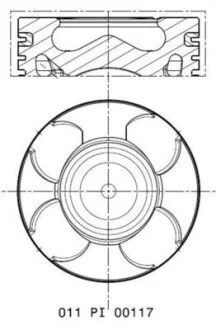 Фото 1 - поршень FIAT/OPEL 69.6 199B1/A13DTE/A13DTR/A13FD/Z13DTE (MAHLE) MAHLE / KNECHT 011 PI 00117 000 Поршень FIAT/OPEL 69.6 199B1/A13DTE/A13DTR/A13FD/Z13DTE (MAHLE) MAHLE / KNECHT 011 PI 00117 000 (фото 1)