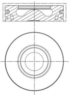 Поршень двигуна PKW FORD 86,00 MAHLE / KNECHT 013 PI 00137 000