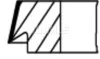 Кольца поршневые, комплект MAHLE / KNECHT 013 RS 10102 0N0 (фото 2)