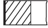Кольца поршневые VW Caddy IV 1.6 15-20 (76.50mm/STD) (1.2-1.2-2) MAHLE / KNECHT 028RS101300N0 (фото 1)