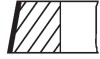 Кольца поршневые VW Caddy IV 1.6 15-20 (76.50mm/STD) (1.2-1.2-2) MAHLE / KNECHT 028RS101300N0 (фото 2)