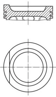 Поршень MAHLE / KNECHT 0347500 (фото 1)