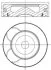 Поршень MAHLE 039 PI 00128 000 MAHLE / KNECHT 039PI00128000 (фото 1)