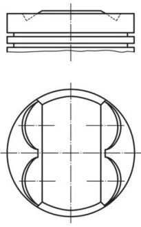 Поршень двигуна BMW 84,50 MAHLE / KNECHT 081 PI 00107 002