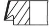 Кільця поршневі BMW MAHLE / KNECHT 081 RS 00125 0N0 (фото 2)