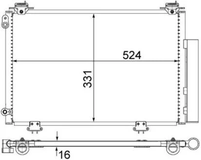 Радиатор кондиционера MAHLE / KNECHT AC292000S