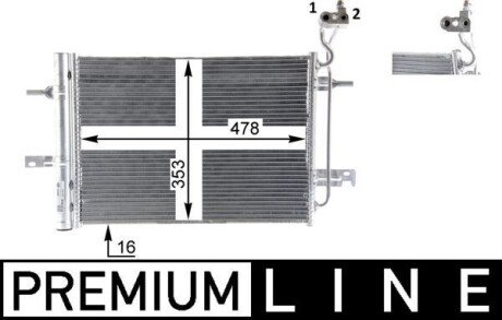 Skraplacz klimatyzacji MAHLE / KNECHT AC30000P (фото 1)