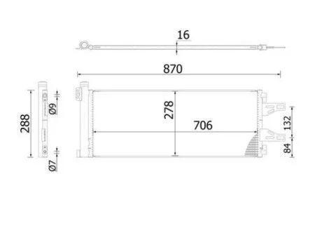 Конденсатор MAHLE AC 368 000S MAHLE / KNECHT AC368000S