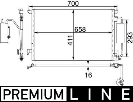 Автозапчасть MAHLE / KNECHT AC411000P