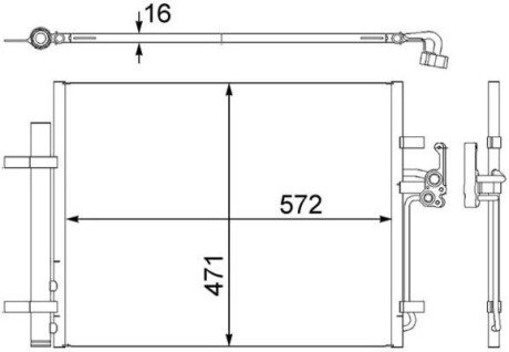 Радиатор кондиционера MAHLE / KNECHT AC 441 000S