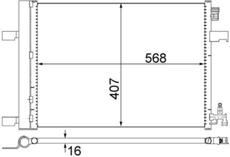 Радиатор кондиционера MAHLE / KNECHT AC 636 000S