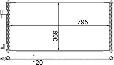 Радиатор кондиционера MAHLE / KNECHT AC 689 000S